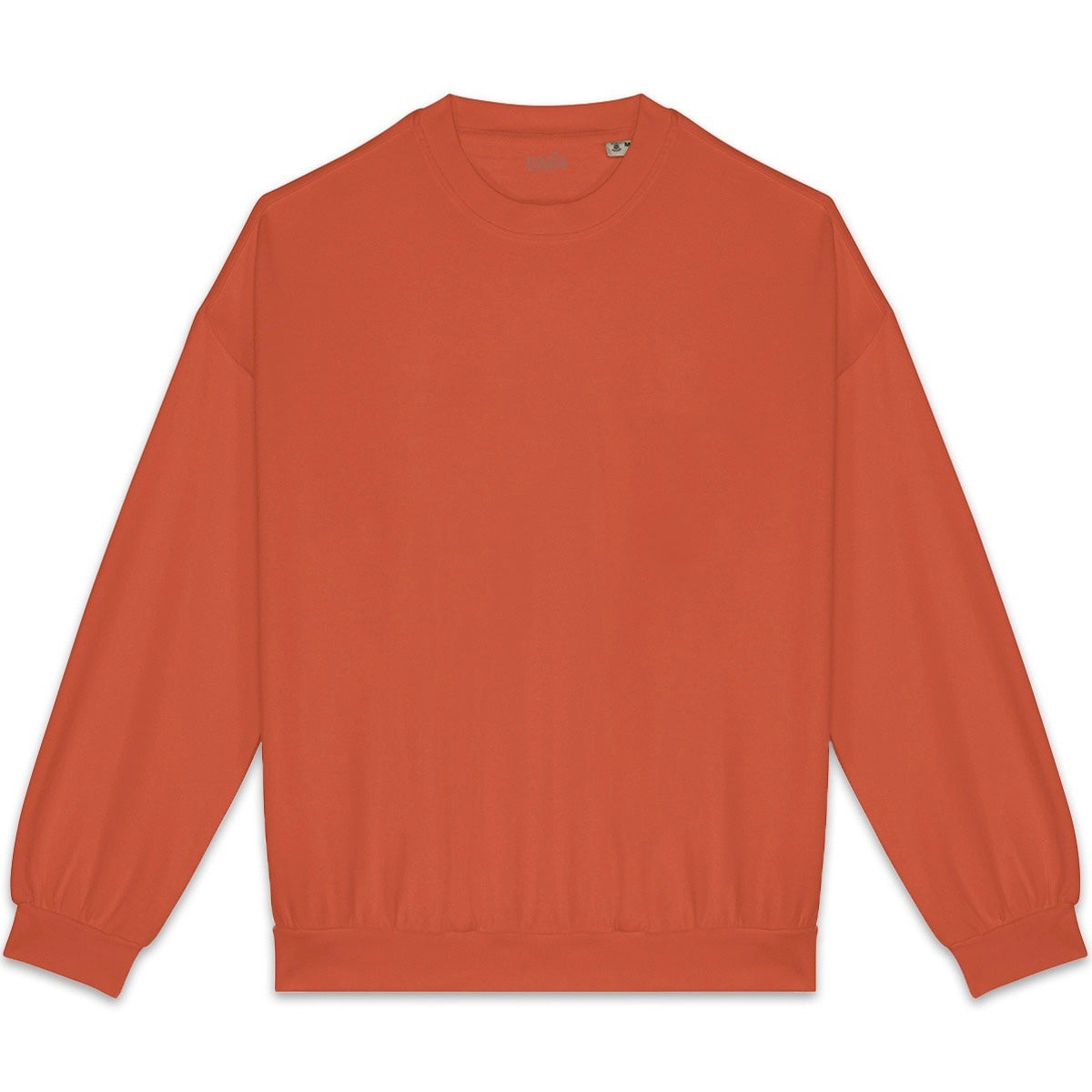 Orange sweatshirt on a white background