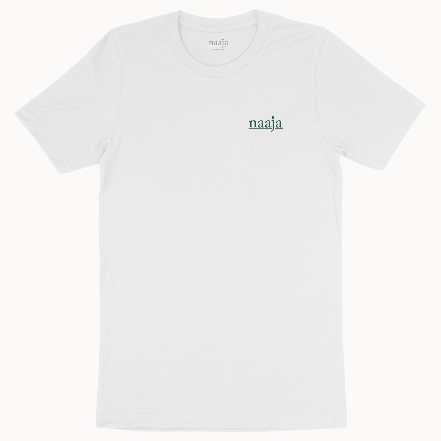 100% organic cotton light white green print unisex male female tee t-shirt line art mandala sacred geometry design naaja hexagon