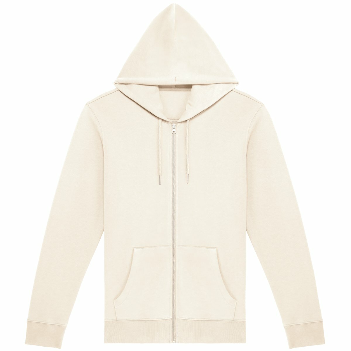 Soft Organic cotton zip hoodie eco friendly sustainable fashion softest clothing wear softest zip hoodies jumper vanilla off white beige cream ivory plain front mandala art back print sacred geometry back print design