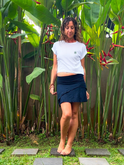 Organic Flow Cropped Tee - Bloom