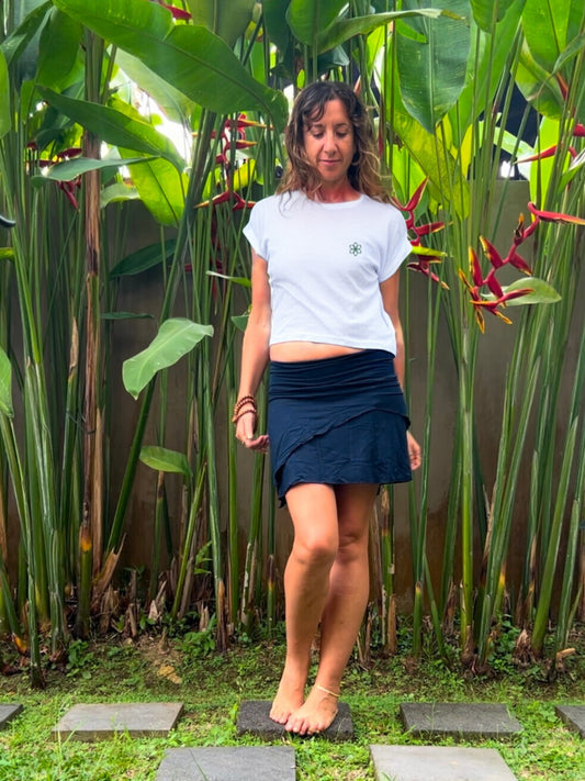 Organic Flow Cropped Tee - Bloom