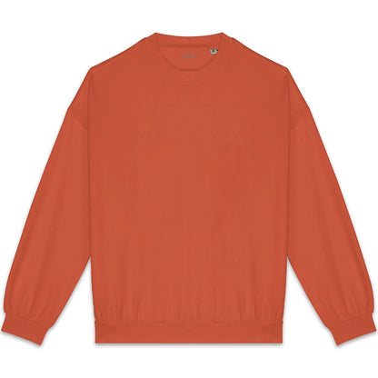 Orange sweatshirt on a white background