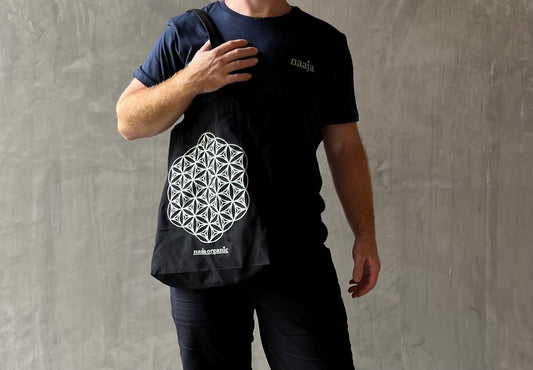 stylish durable recycled tote bag sustainable totes super stylish scared geometry print tote mandala tote design
